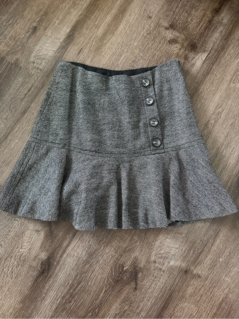 Vintage Y2K Trina Turk Drop Waist Wool/Silk Blend Skirt